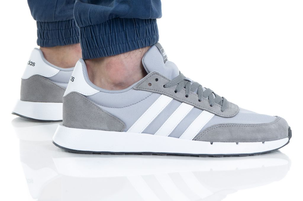 נעלי סניקרס אדידס לגברים Adidas Run 60s 2.0 - אפור/לבן