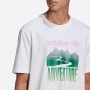 חולצת T אדידס לגברים Adidas Originals Adventure Mountain Tee - לבן