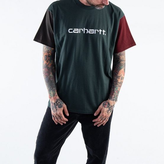 חולצת T קארהארט לגברים Carhartt WIP Tricol - ירוק