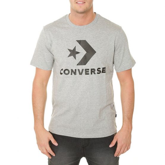 חולצת T קונברס לגברים Converse Star Chevron Tee - אפור