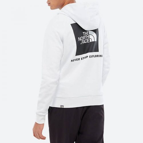 the north face raglan red box hoodie