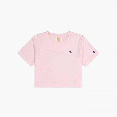 champion crop top pink