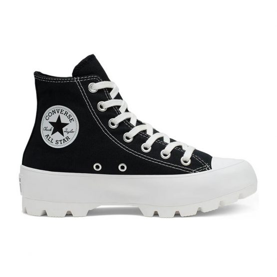 נעלי סניקרס קונברס לנשים Converse Chuck Taylor All Star Lugged High Top - שחור/לבן