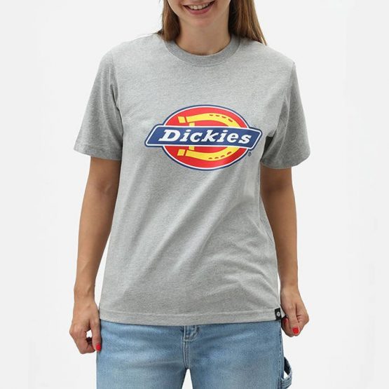 חולצת T Dickies לנשים Dickies Horseshoe Tee - אפור