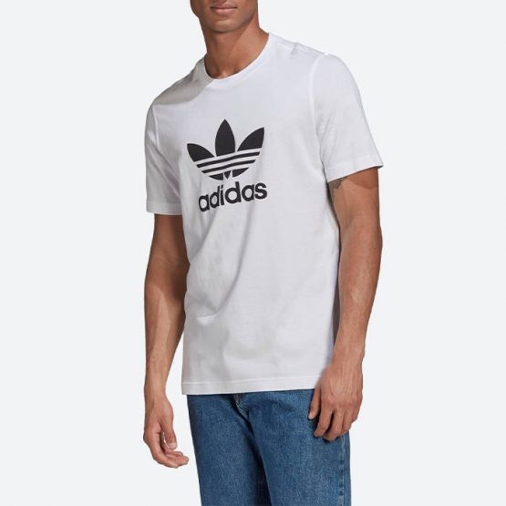 חולצת טי שירט אדידס לגברים Adidas Originals Adicolor Classics Trefoil Tee - לבן