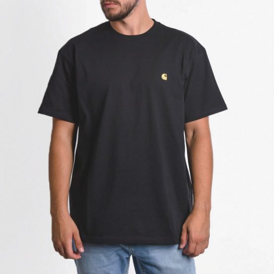 חולצת טי שירט קארהארט לגברים Carhartt WIP Chase - שחור