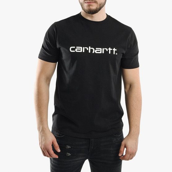 חולצת T קארהארט לגברים Carhartt WIP Script - שחור