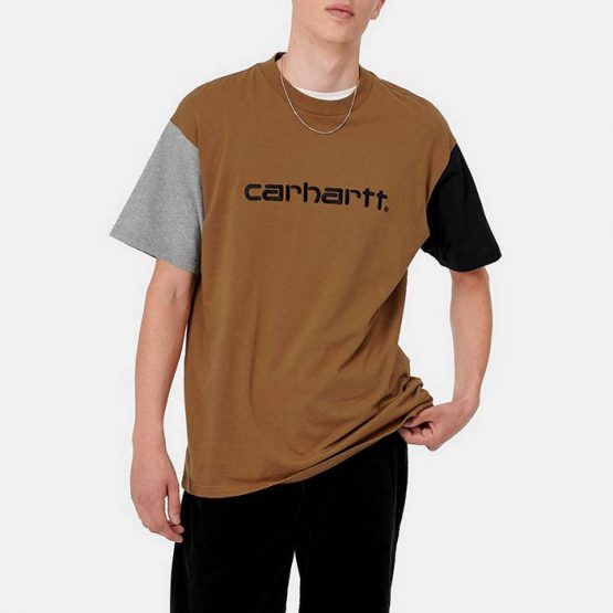 חולצת T קארהארט לגברים Carhartt WIP Tricol - חום