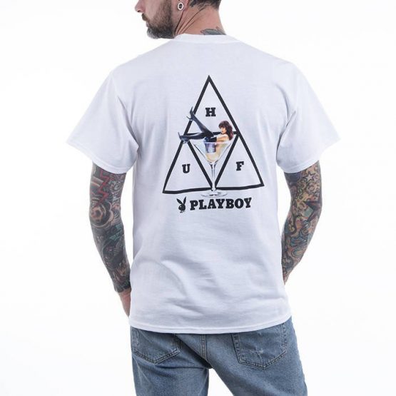 חולצת T HUF לגברים HUF Playboy Playmate TT S/S - לבן