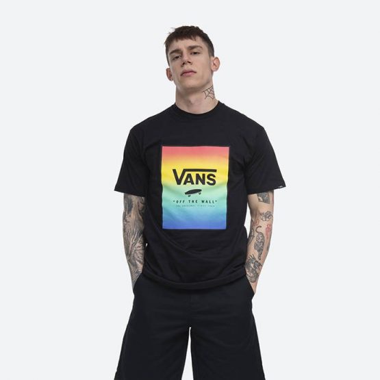 חולצת T ואנס לגברים Vans MN Classic Print Box - שחור