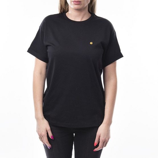 חולצת T קארהארט לנשים Carhartt WIP Chasy - שחור