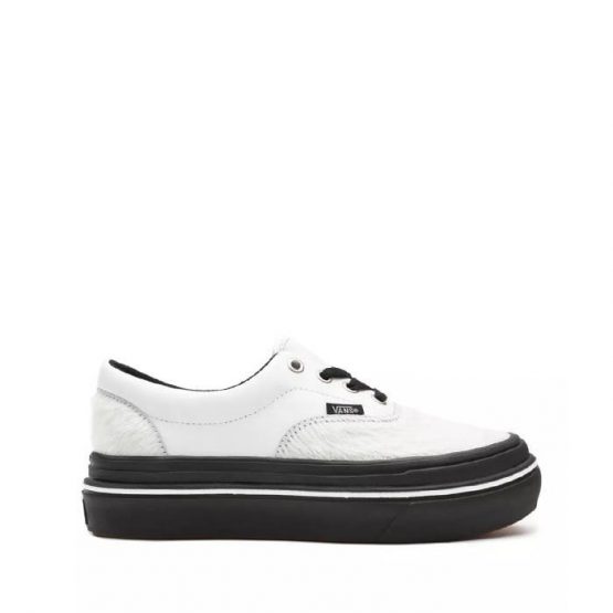 נעלי סניקרס ואנס לנשים Vans Super ComfyCush Era - לבן/שחור