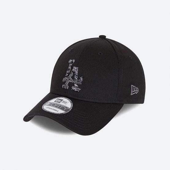 כובע ניו ארה לגברים New Era Los Angeles Camo Infill - שחור