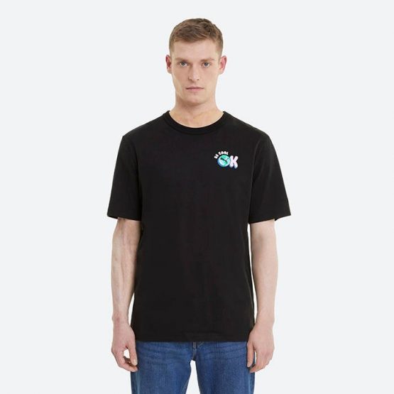 חולצת T פומה לגברים PUMA Downtown Graphic Tee - שחור