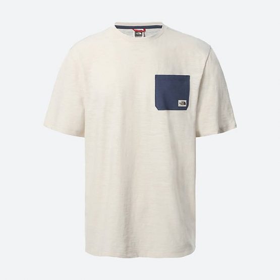 חולצת T דה נורת פיס לגברים The North Face S/S Campen Tee Vintage - לבן