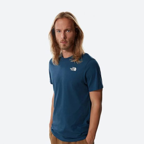חולצת טי שירט דה נורת פיס לגברים The North Face SS Redbox Cel Tee Monterey - כחול