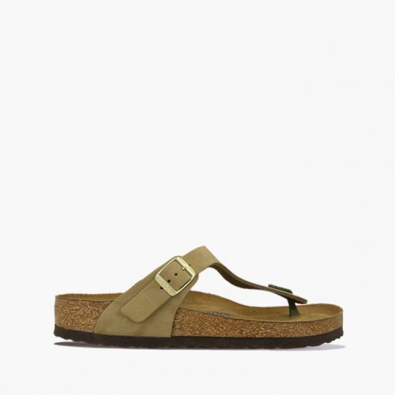 כפכפי בירקנשטוק לנשים Birkenstock Gizeh BS - צבעוני כהה