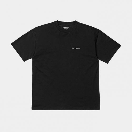 חולצת T קארהארט לנשים Carhartt WIP S/S Script Embroidery - שחור