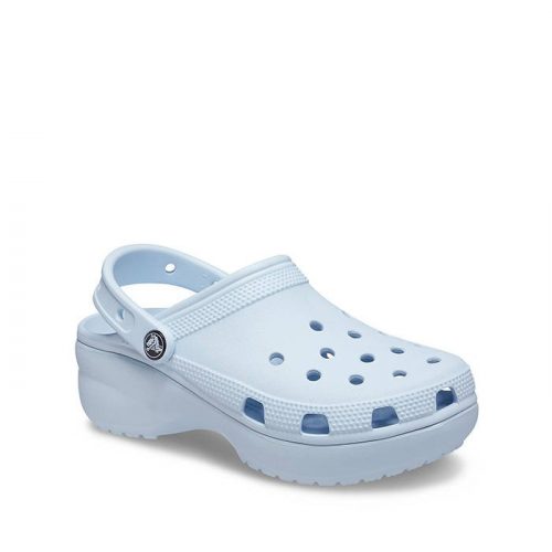 lined lilac crocs