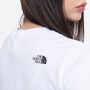 חולצת טי שירט דה נורת פיס לנשים The North Face S/S Simple Dome - לבן