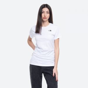חולצת T דה נורת פיס לנשים The North Face S/S Simple Dome - לבן