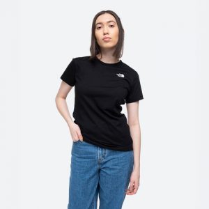 חולצת T דה נורת פיס לנשים The North Face S/S Simple Dome - שחור
