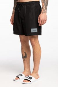 בגד ים קלווין קליין לגברים Calvin Klein DRAWSTRING - שחור