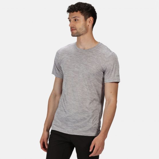 חולצת T רגטה לגברים Regatta FINGAL EDITION - אפור בהיר