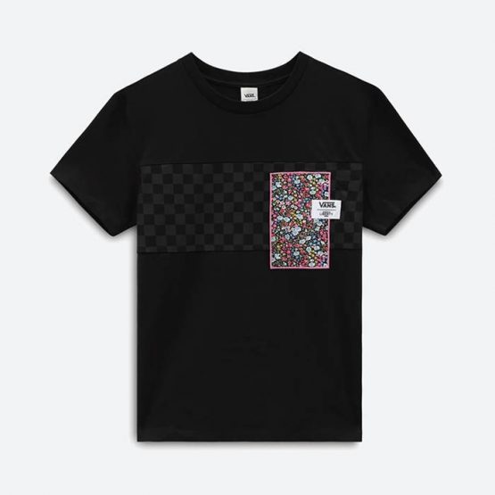 חולצת T ואנס לנשים Vans x Liberty Fabrics - שחור