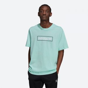 חולצת T אדידס לגברים Adidas Originals Linear Logo - ירוק