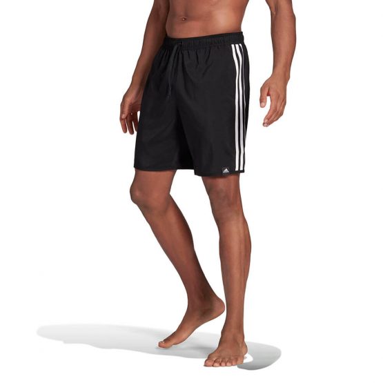 בגד ים אדידס לגברים Adidas Classic-Length 3-Stripes - שחור