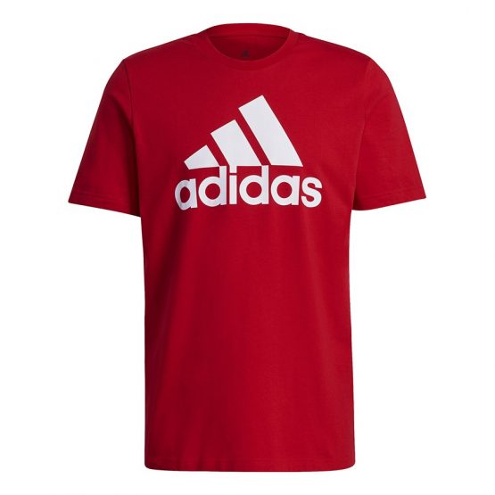 חולצת טי שירט אדידס לגברים Adidas Essentials - אדום