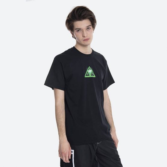 חולצת T HUF לגברים HUF Digital Dream Triple Triangle - שחור