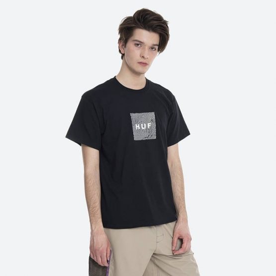 חולצת T HUF לגברים HUF Feels - שחור