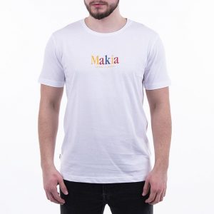 חולצת T מאקיה לגברים Makia Strait - לבן