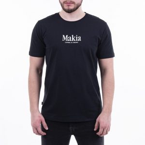 חולצת T מאקיה לגברים Makia Strait - שחור