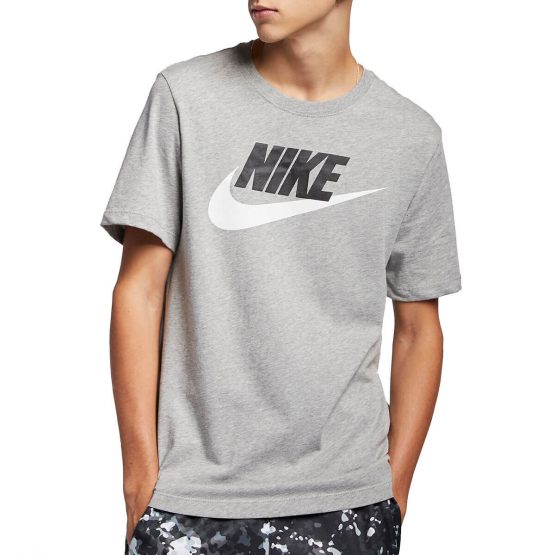 חולצת טי שירט נייק לגברים Nike NSW Icon Futura Tee - אפור