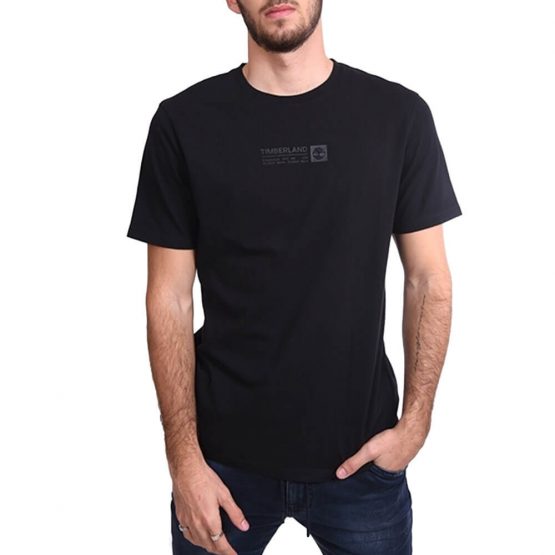 חולצת T טימברלנד לגברים Timberland Brand Carrier Mini Linear Tee - שחור