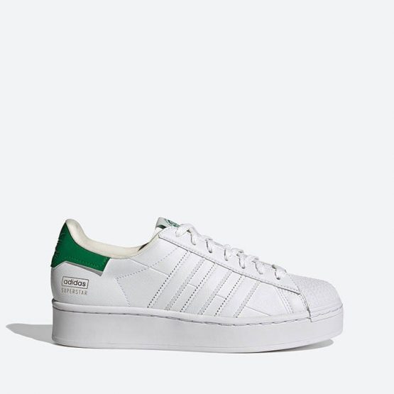 נעלי סניקרס אדידס לנשים Adidas Originals Superstar Bold 2.0 The Clean Classics - לבן/ירוק