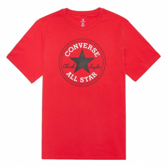 חולצת טי שירט קונברס לגברים Converse Nova Chuck Patch Tee - אדום
