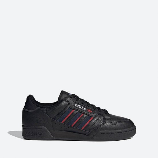 נעלי סניקרס אדידס לגברים Adidas Originals Continental 80 Stripes - שחור