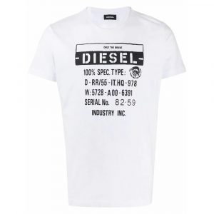 חולצת T דיזל לגברים DIESEL T-Diego-S1 - לבן