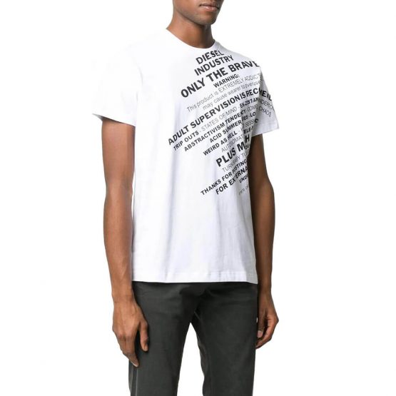חולצת T דיזל לגברים DIESEL T-Diego-S3 - לבן
