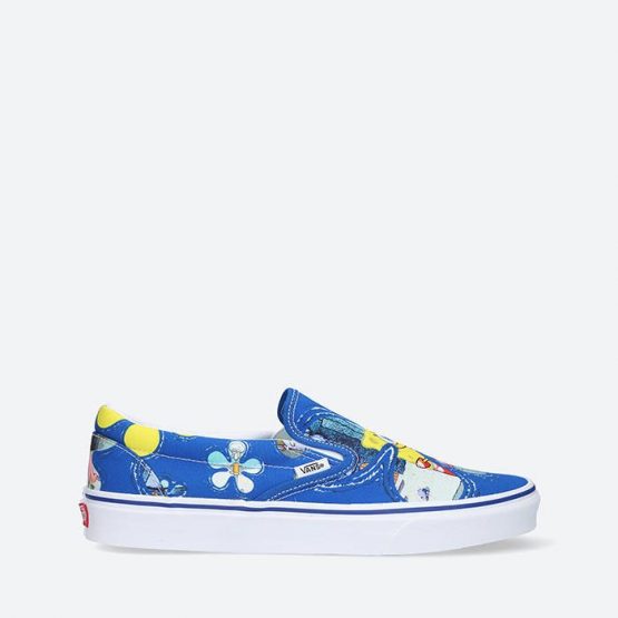 נעלי סניקרס ואנס לגברים Vans x Spongebob Classic Slip-On - כחול