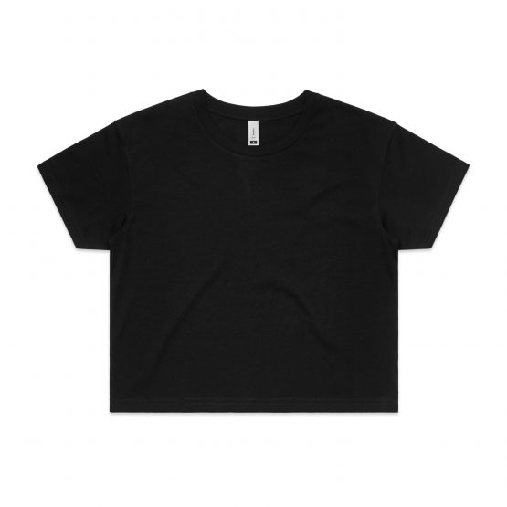 חולצת T אס קולור לנשים As Colour CROP - שחור