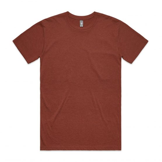חולצת T אס קולור לגברים As Colour STAPLE HEATHER - חום בוץ