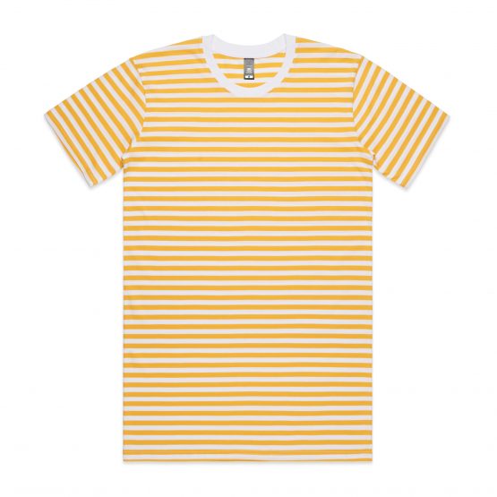 חולצת T אס קולור לגברים As Colour STAPLE STRIPE - לבן/צהוב