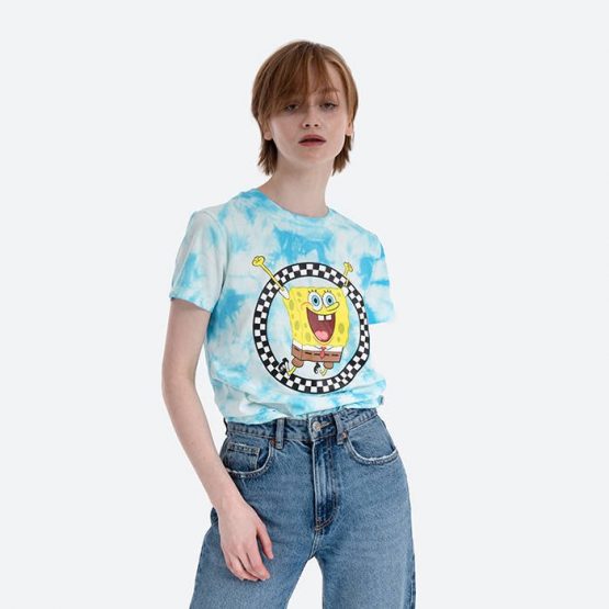 חולצת T ואנס לנשים Vans x Spongebob T - צבעוני