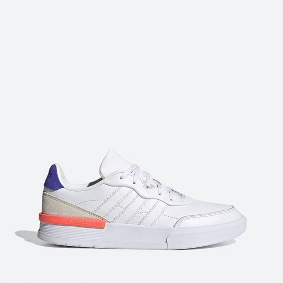 נעלי סניקרס אדידס לגברים Adidas Clubcourt - לבן/צבעוני