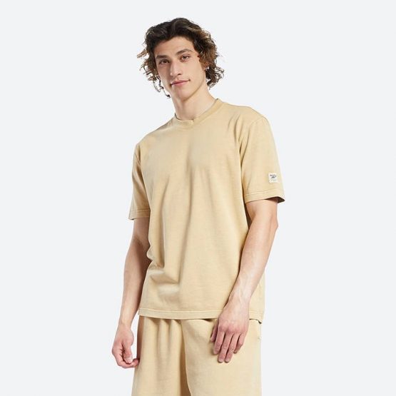 חולצת T ריבוק לגברים Reebok Natural Dye - צהוב